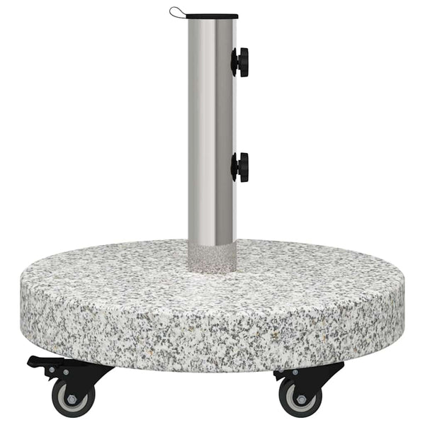 Sonnenschirmständer Grau Granit Rund 29,8kg
