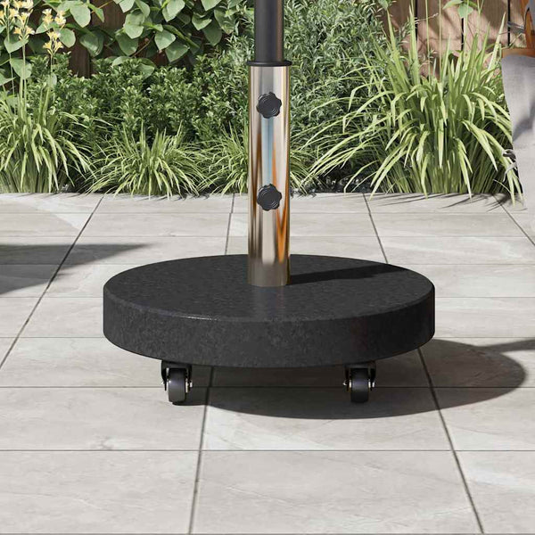 Sonnenschirmständer 30kg Granit Edelstahl Schwarz