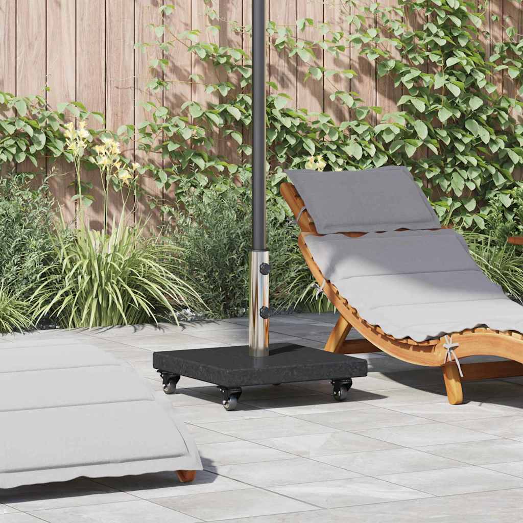 Sonnenschirmständer 30kg Granit Schwarz Quadratisch