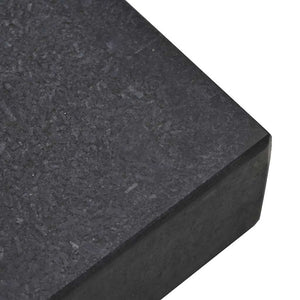 Granit Sonnenschirmständer Schwarz 45x45cm