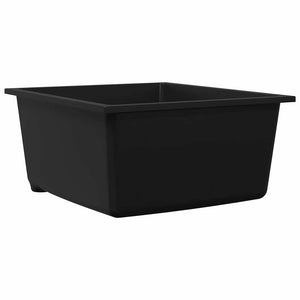 Schwarze Granit Küchenspüle 38x44 cm