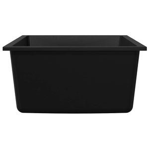 Schwarze Granit Küchenspüle 38x44 cm
