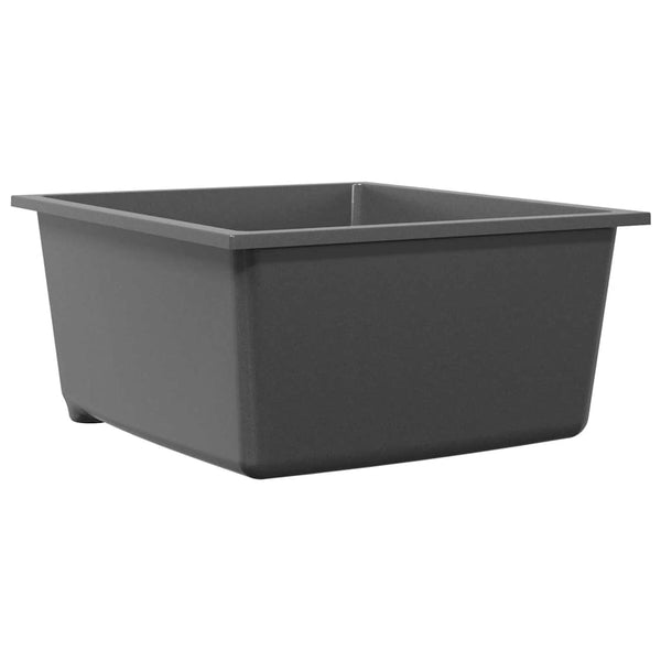 Granit Küchenspüle Grau 38x44 cm