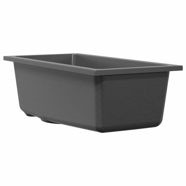 Granit Küchenspüle Grau 21x44cm