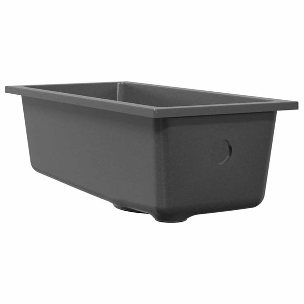 Granit Küchenspüle Grau 21x44cm