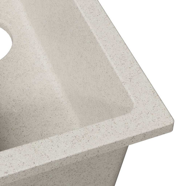 Beige Küchenspüle Granit 21x44 cm