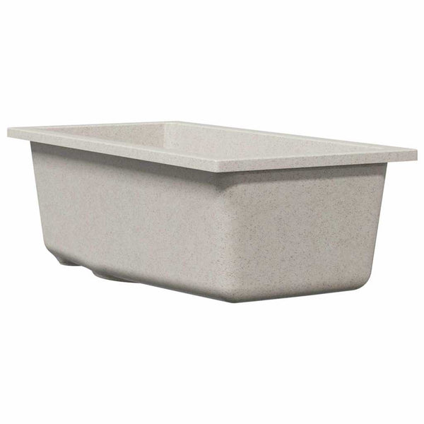 Beige Küchenspüle Granit 21x44 cm
