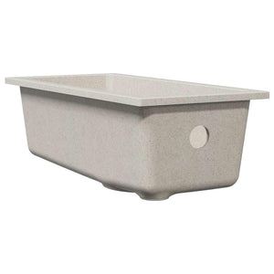 Beige Küchenspüle Granit 21x44 cm