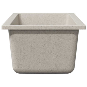 Beige Küchenspüle Granit 21x44 cm