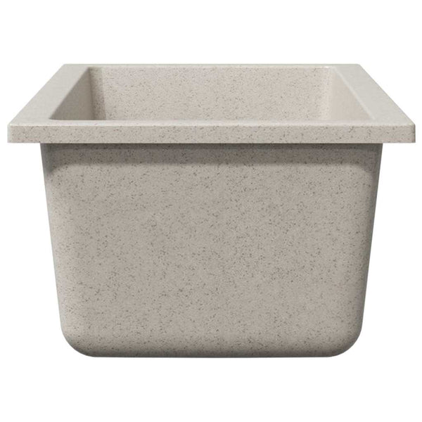 Beige Küchenspüle Granit 21x44 cm