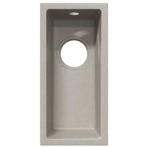 Beige Küchenspüle Granit 21x44 cm