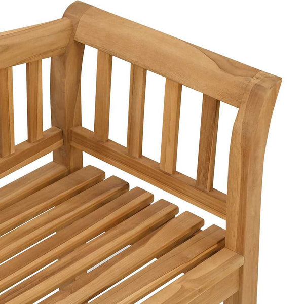 vidaXL Banc marron 120 x 53,5 x 85 cm en teck massif