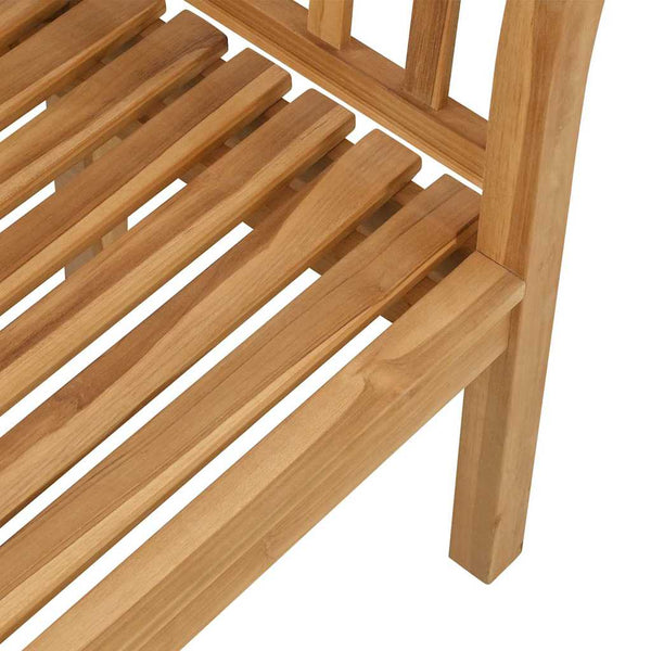 vidaXL Banc marron 120 x 53,5 x 85 cm en teck massif