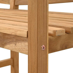 vidaXL Banc marron 120 x 53,5 x 85 cm en teck massif
