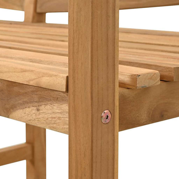 vidaXL Banc marron 120 x 53,5 x 85 cm en teck massif