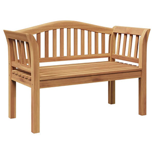 vidaXL Banc marron 120 x 53,5 x 85 cm en teck massif