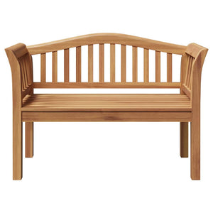vidaXL Banc marron 120 x 53,5 x 85 cm en teck massif