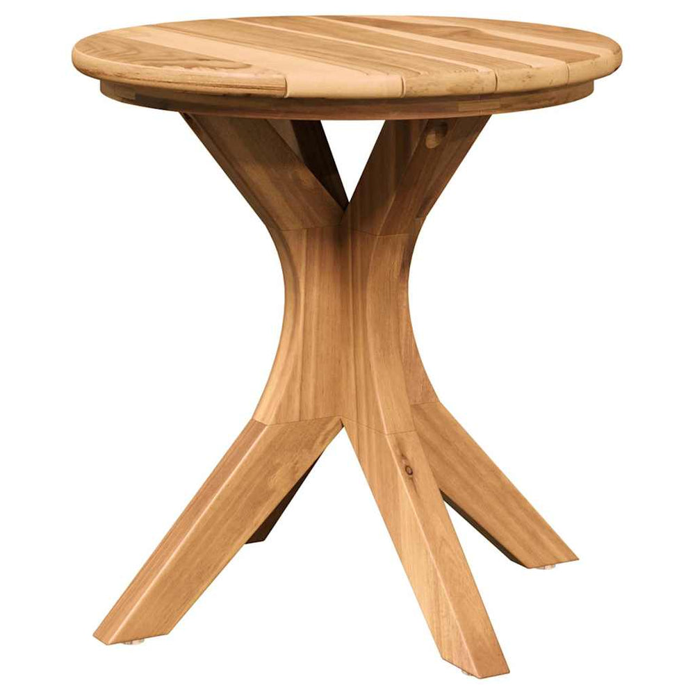 Beistelltisch Braun Teak Massivholz 40x40cm
