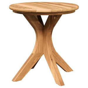 Beistelltisch Braun Teak Massivholz 40x40cm