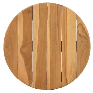 Beistelltisch Braun Teak Massivholz 40x40cm