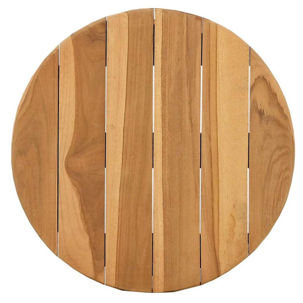Beistelltisch Braun Teak Massivholz 40x40cm