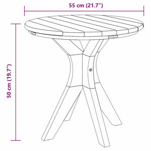 Beistelltisch Teakholz 55x55 cm