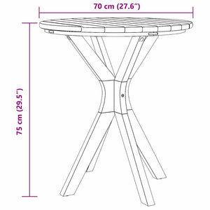 Beistelltisch Teakholz 70x70 cm