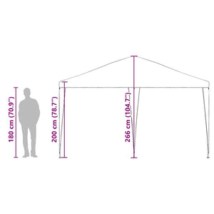 Blaues Partyzelt 4x4m für Garten & Events