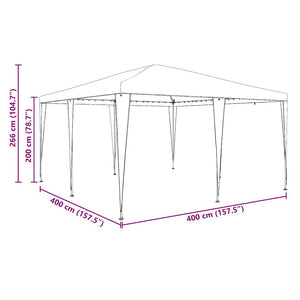 Grünes Partyzelt 4x4m
