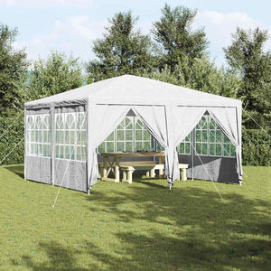 Weißes Partyzelt 4x4m Polyethylen