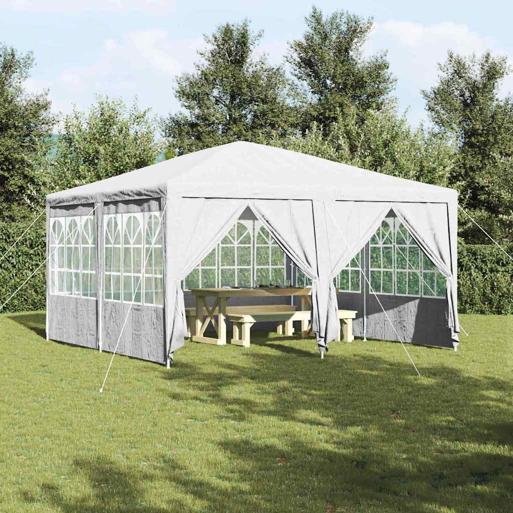 Weißes Partyzelt 4x4m Polyethylen