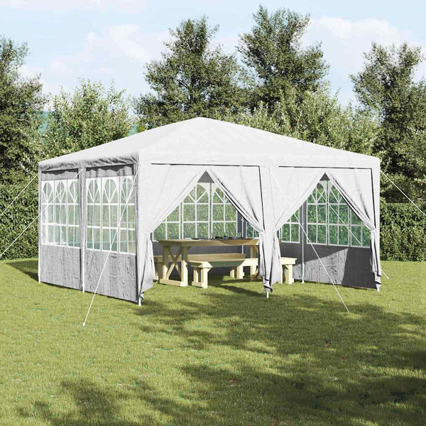 Weißes Partyzelt 4x4m Polyethylen