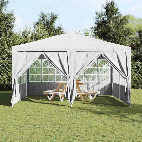Weißes Partyzelt 4x4m Polyethylen