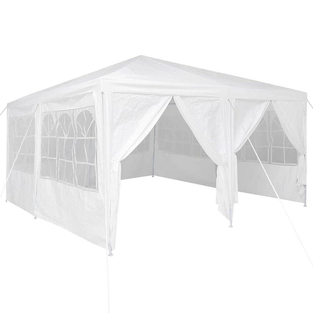 Weißes Partyzelt 4x4m Polyethylen