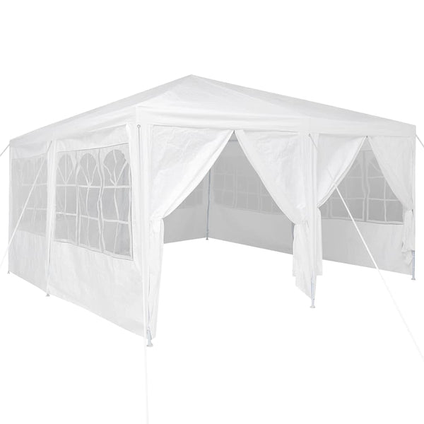 Weißes Partyzelt 4x4m Polyethylen