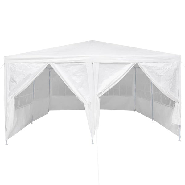 Weißes Partyzelt 4x4m Polyethylen