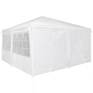 Weißes Partyzelt 4x4m Polyethylen