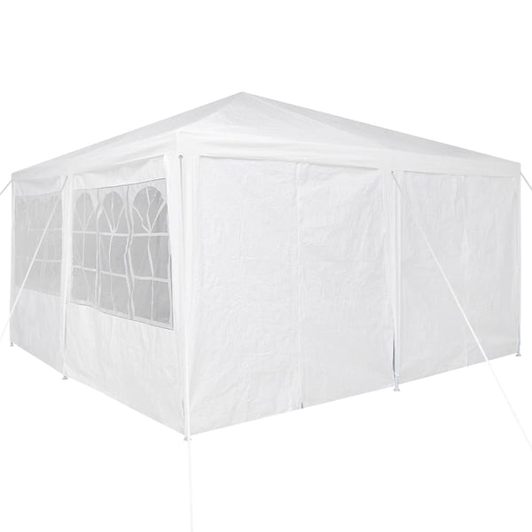 Weißes Partyzelt 4x4m Polyethylen