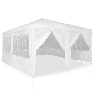 Weißes Partyzelt 4x4m Polyethylen