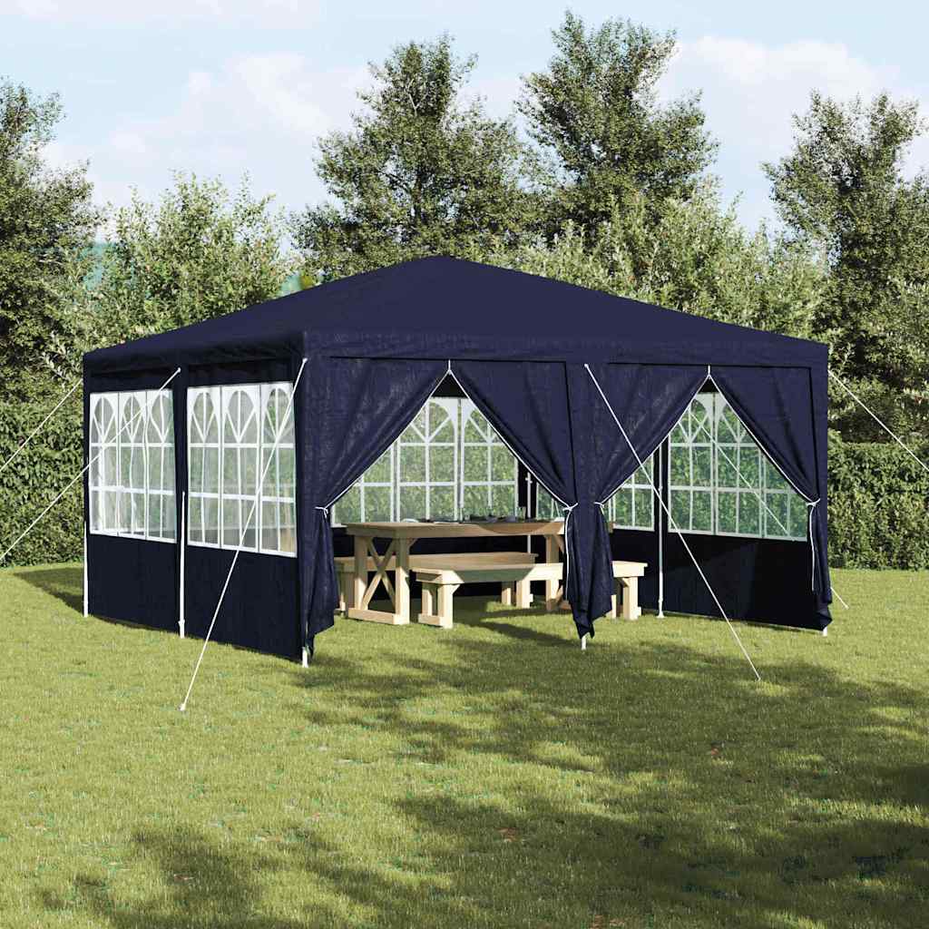 Blaues Partyzelt 4x4m Polyethylen