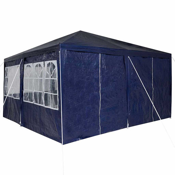 Blaues Partyzelt 4x4m Polyethylen