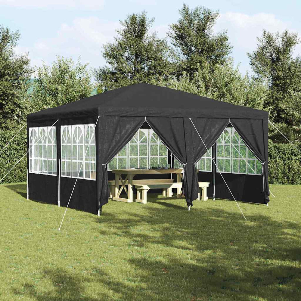 Anthrazit Partyzelt 4x4m Polyethylen