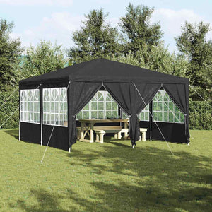 Anthrazit Partyzelt 4x4m Polyethylen