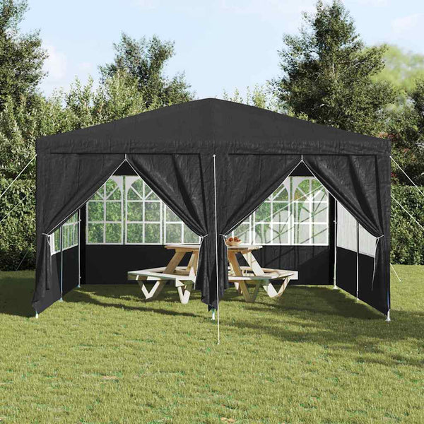 Anthrazit Partyzelt 4x4m Polyethylen