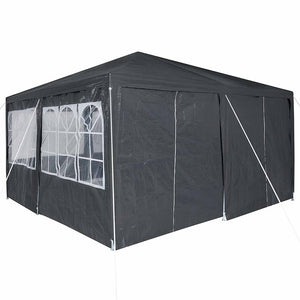 Anthrazit Partyzelt 4x4m Polyethylen