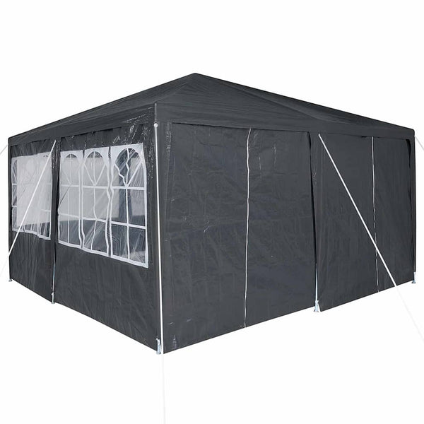 Anthrazit Partyzelt 4x4m Polyethylen
