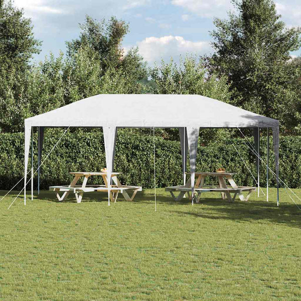 Weißes Partyzelt 6x4m für Garten & Events