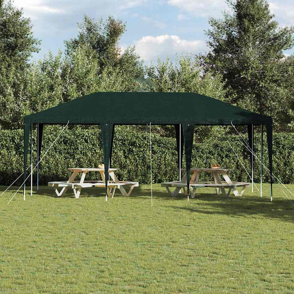 Grünes Partyzelt 6x4m für Garten & Events