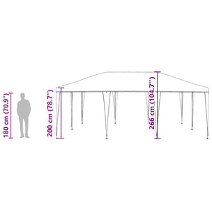 Grünes Partyzelt 6x4m für Garten & Events