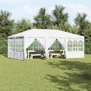 Party Zelt Weiß 6x4m Polyethylen
